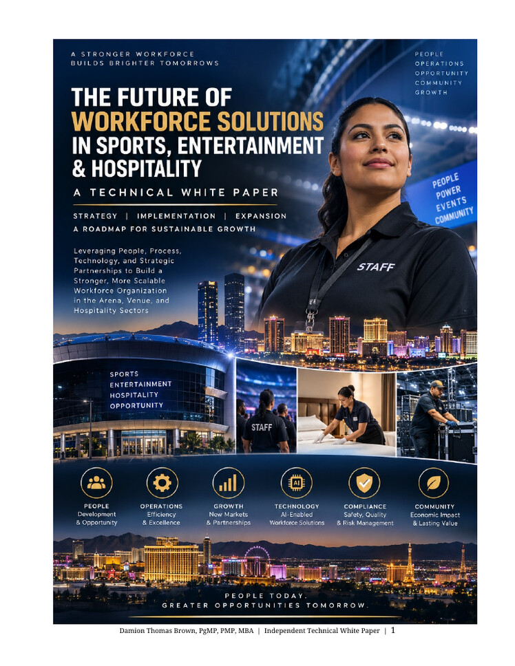 Cover of The Future of Workforce Solutions in Sports, Entertainment and Hospitality by Damion Thomas Brown