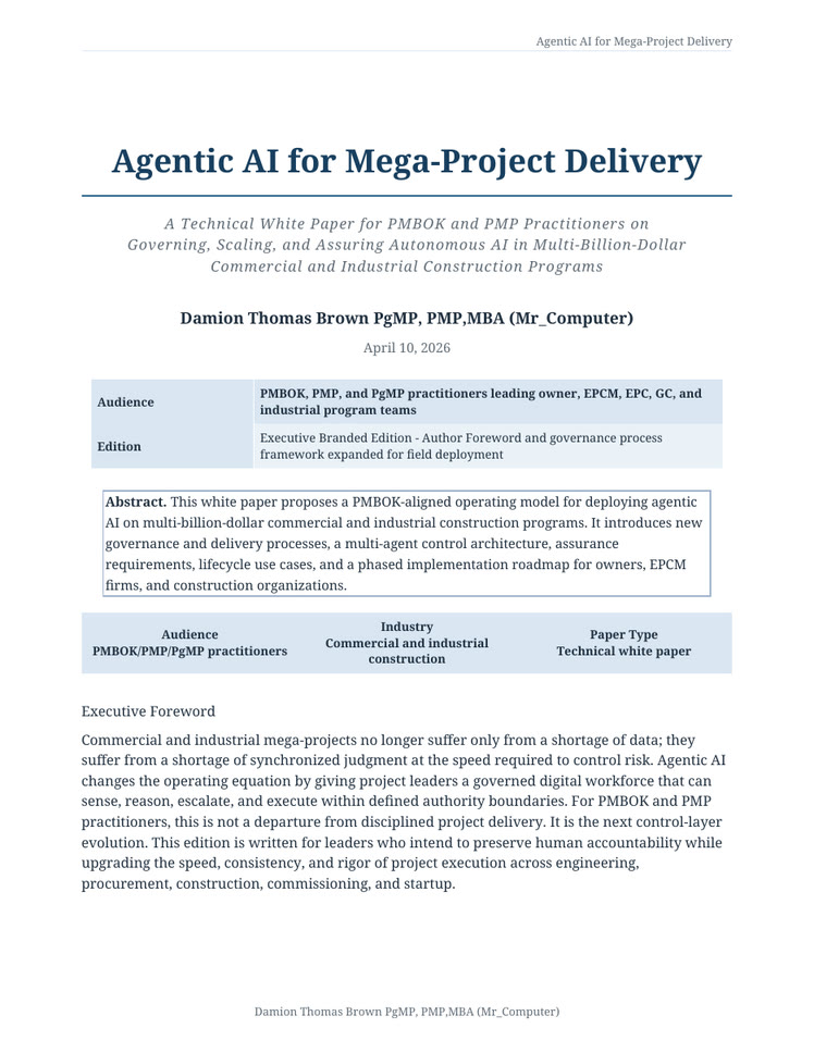 Cover of Agentic AI for Mega-Project Delivery